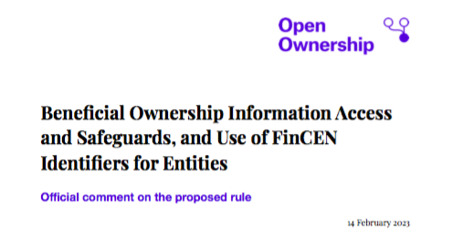 Beneficial Ownership Information Access and Safeguards, and Use of ...