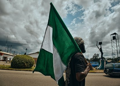 Nigerian Flag  Photo by_ Emmanuel Ikwuegbu_
