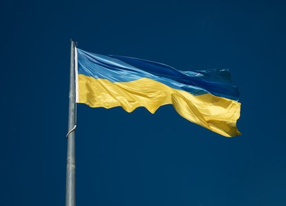 Ukraine flag Photo by_ Yehor Milohrodskyi