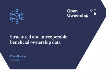 Structured and interoperable beneficial ownership data